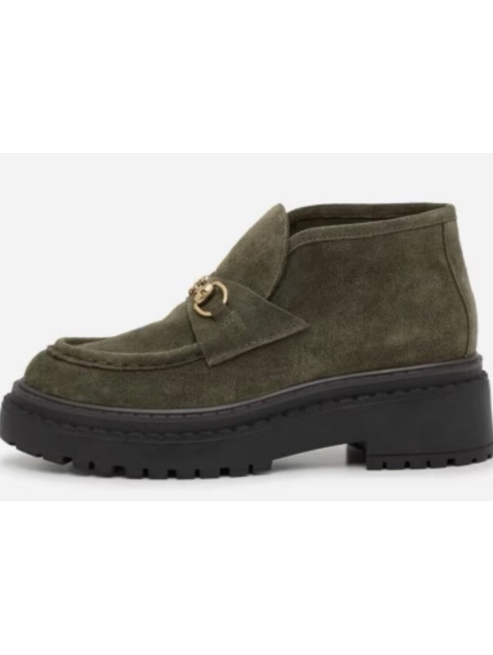 NIB Steve Madden Womens Size 7.5 Olive Suede Presly Bootie Free Shipping - Picture 2 of 3